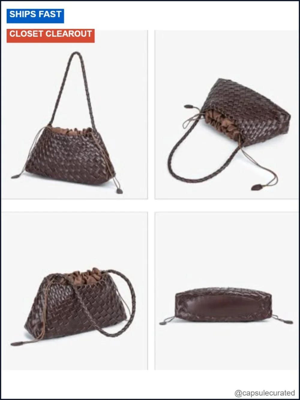 N/A woven hobo